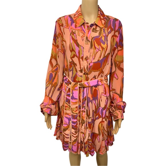 FARM Rio Multicolor Long Sleeve Dress - Picture 4 of 15